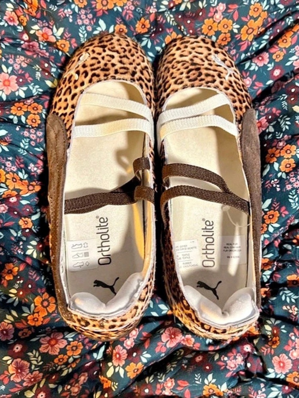 Puma Speedcat Ballet Wild Leopard Print Sandals